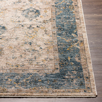 Surya Mirabel MBE-2313 Teal Traditional  Rug