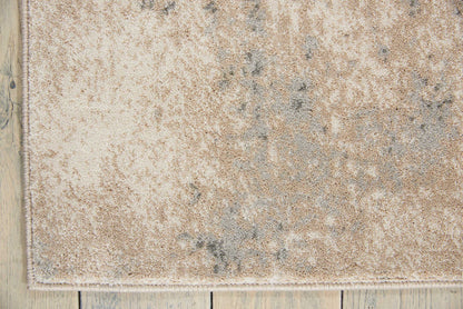 Nourison Home Maxell  Ivory Teal  Contemporary