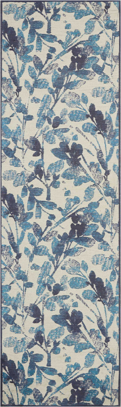 Waverly Vintage Lux WJC02 Indigo Contemporary Power-loomed Rug