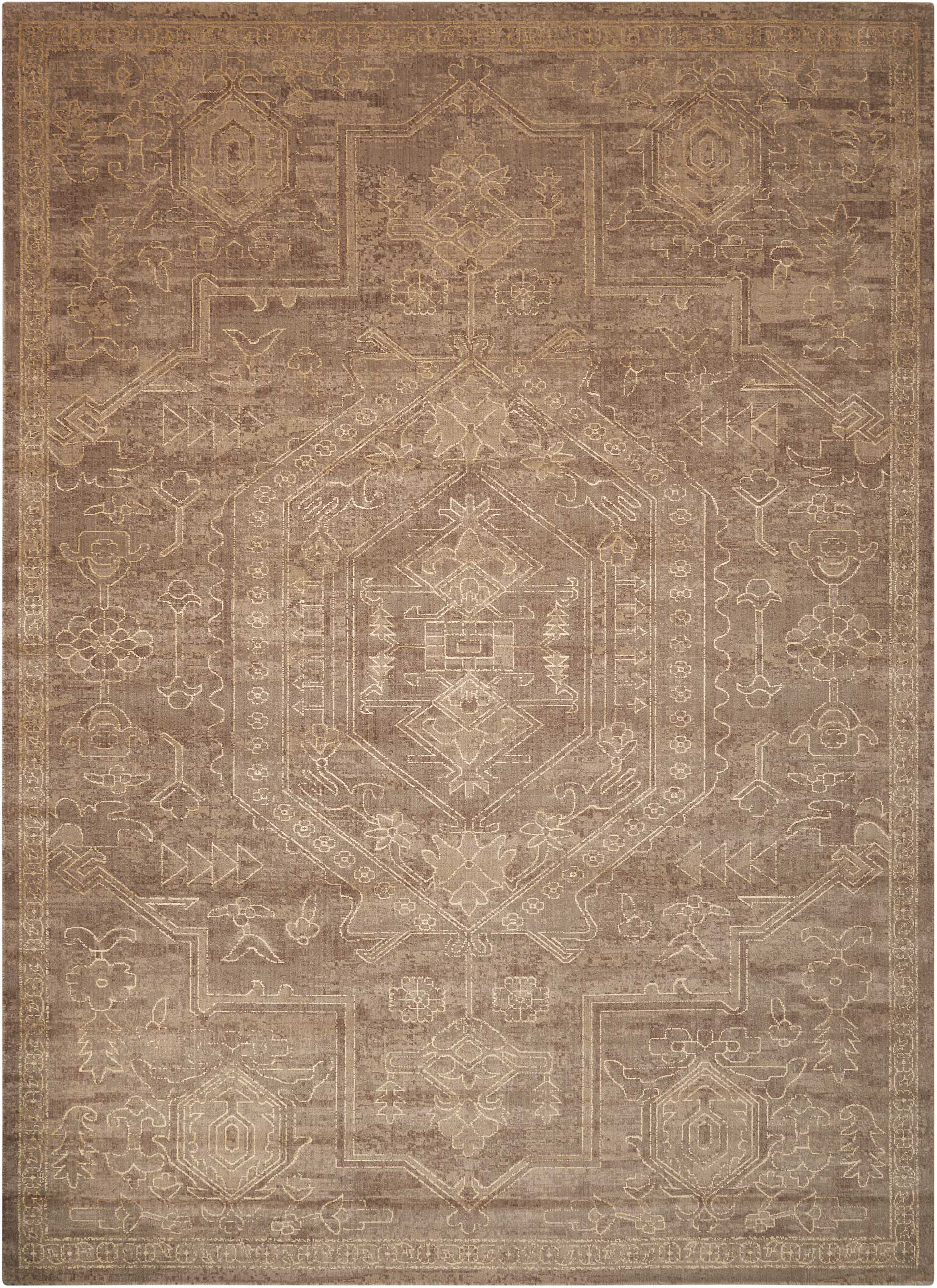 Nourison Home Silken Allure  Taupe  Traditional
