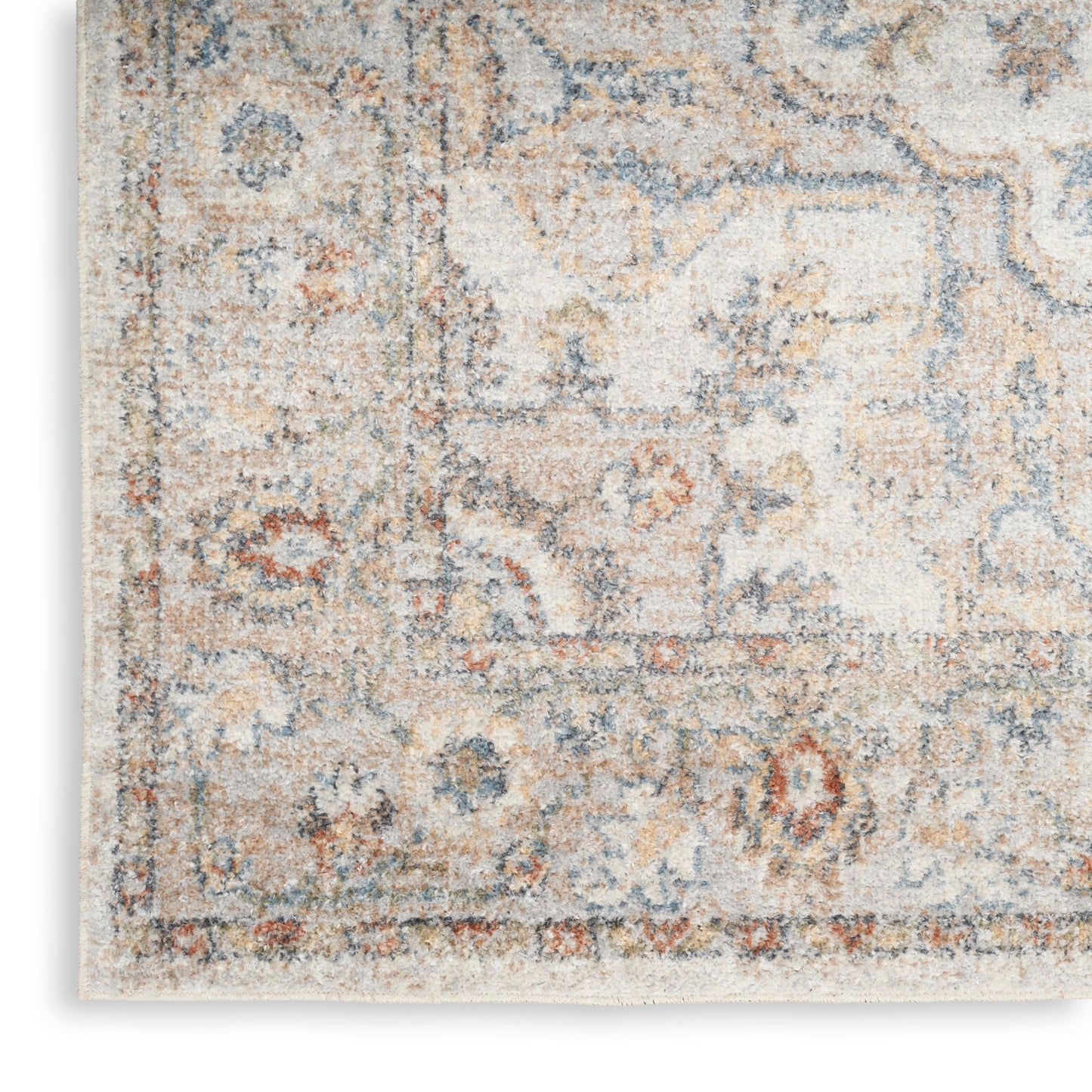 Nourison Home Astra Machine Washable ASW12 Grey Multicolor Traditional Machinemade Rug