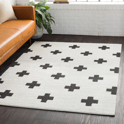 Surya Moroccan Shag MCS-2306 Black Modern  Rug