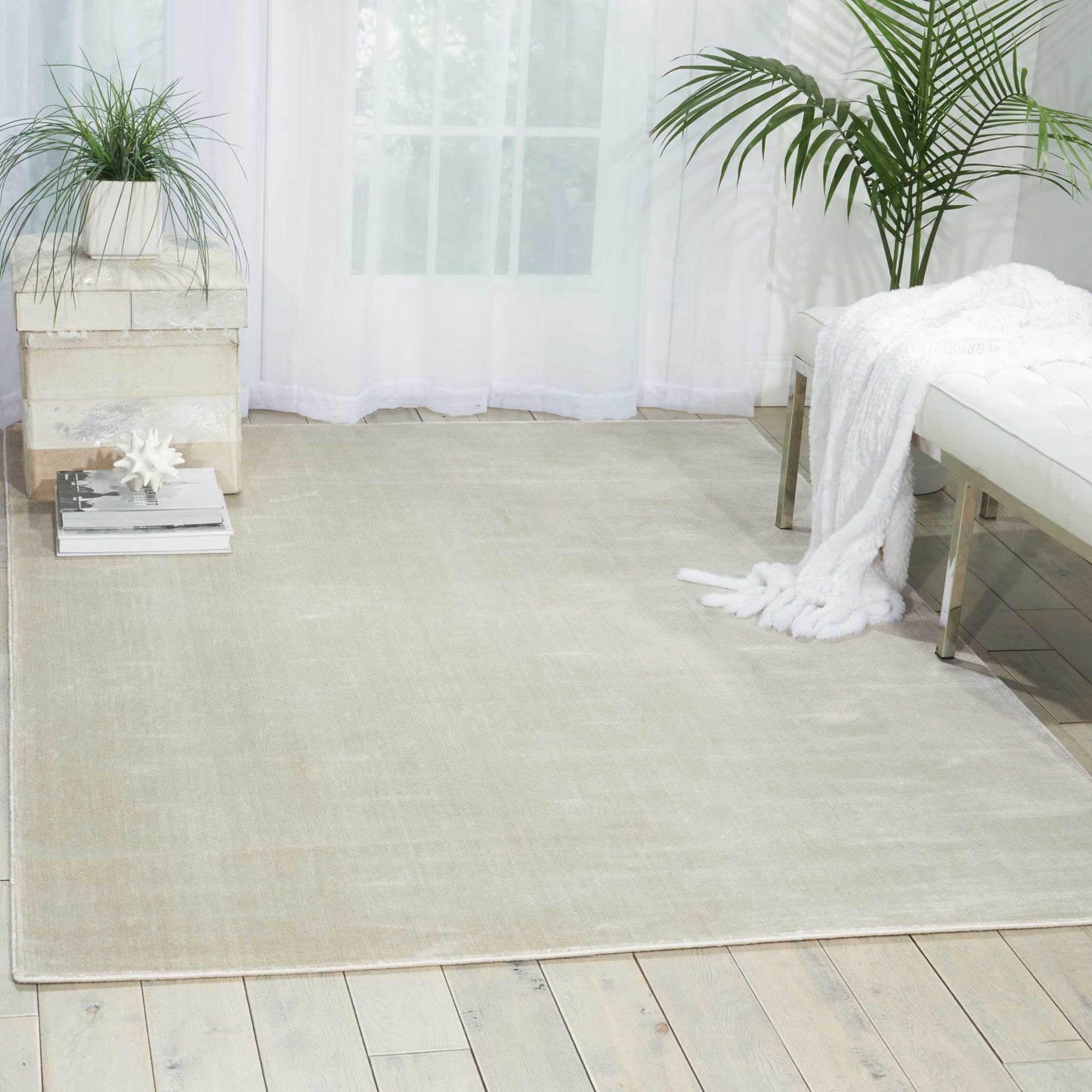 Nourison Home Starlight  Seafoam  Contemporary