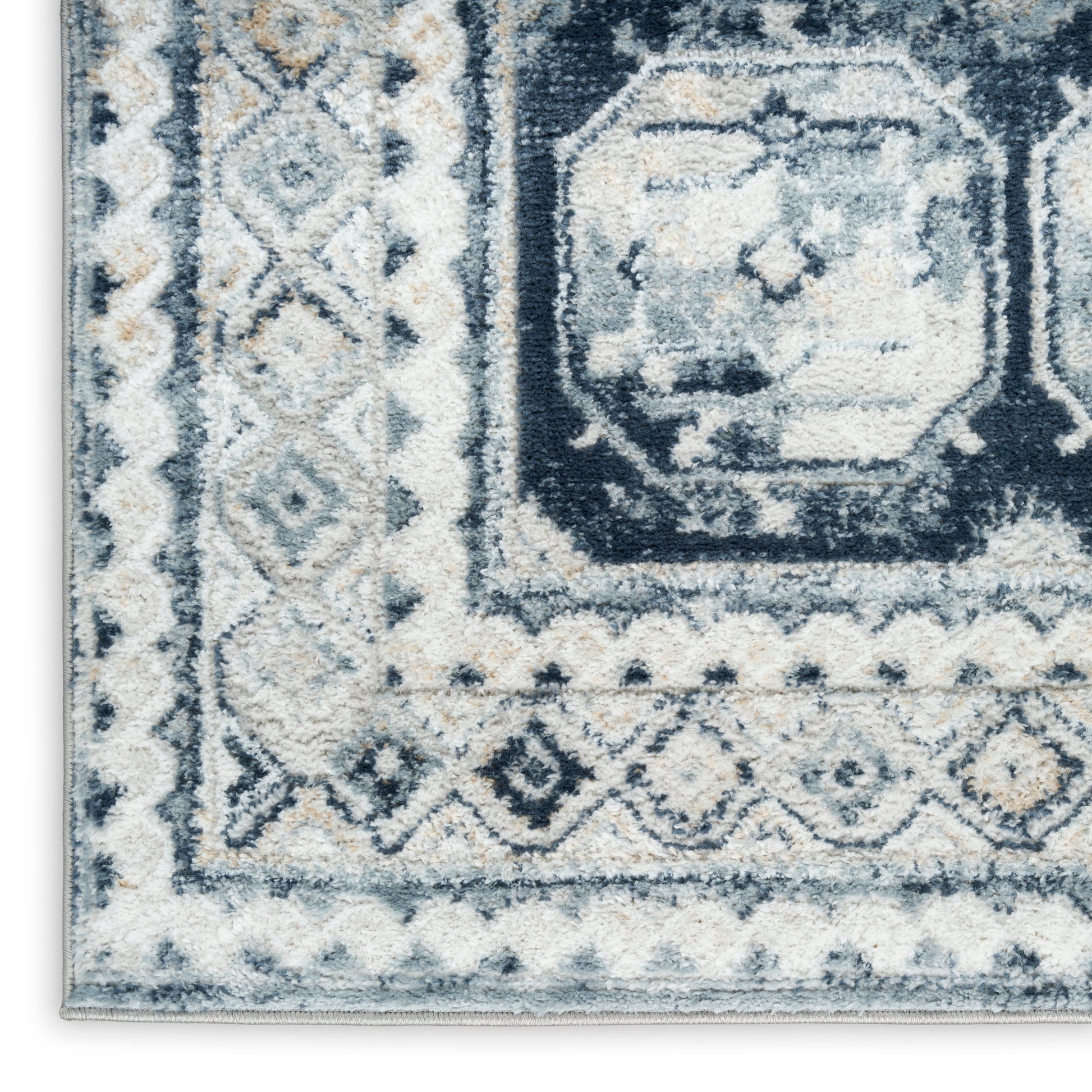 Nourison Home Dekor  Grey Navy  Traditional