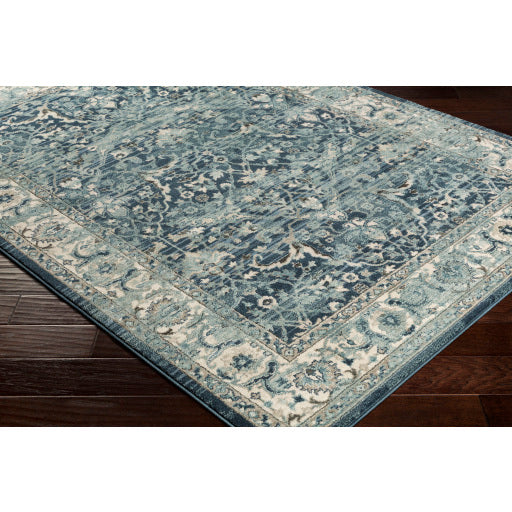 Surya Mesopotamia MEP-2306 Ink Blue Traditional  Rug