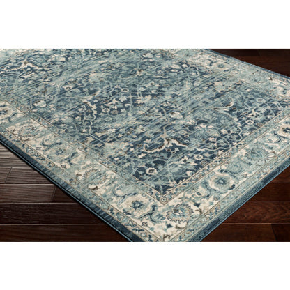 Surya Mesopotamia MEP-2306 Ink Blue Traditional  Rug