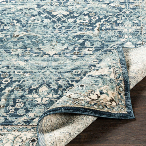 Surya Mesopotamia MEP-2306 Ink Blue Traditional  Rug