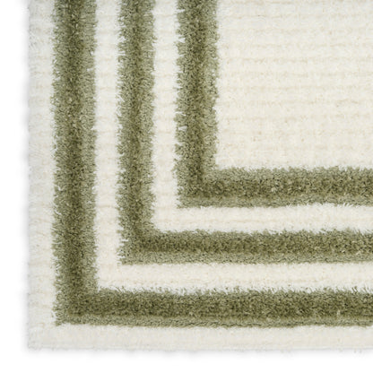 Nourison Home Pacific Shag  Ivory Green  Contemporary