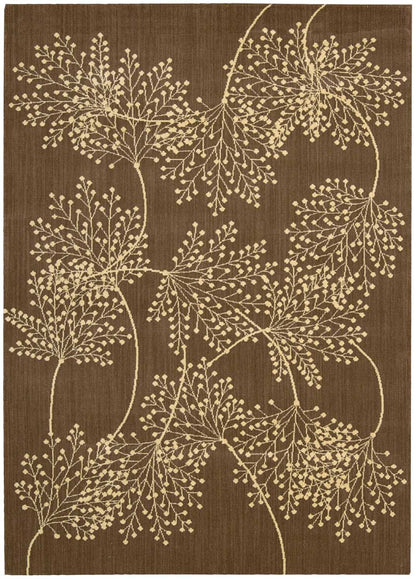 Nourison Home Capri CAP1 Chocolate Contemporary Loom-woven Rug