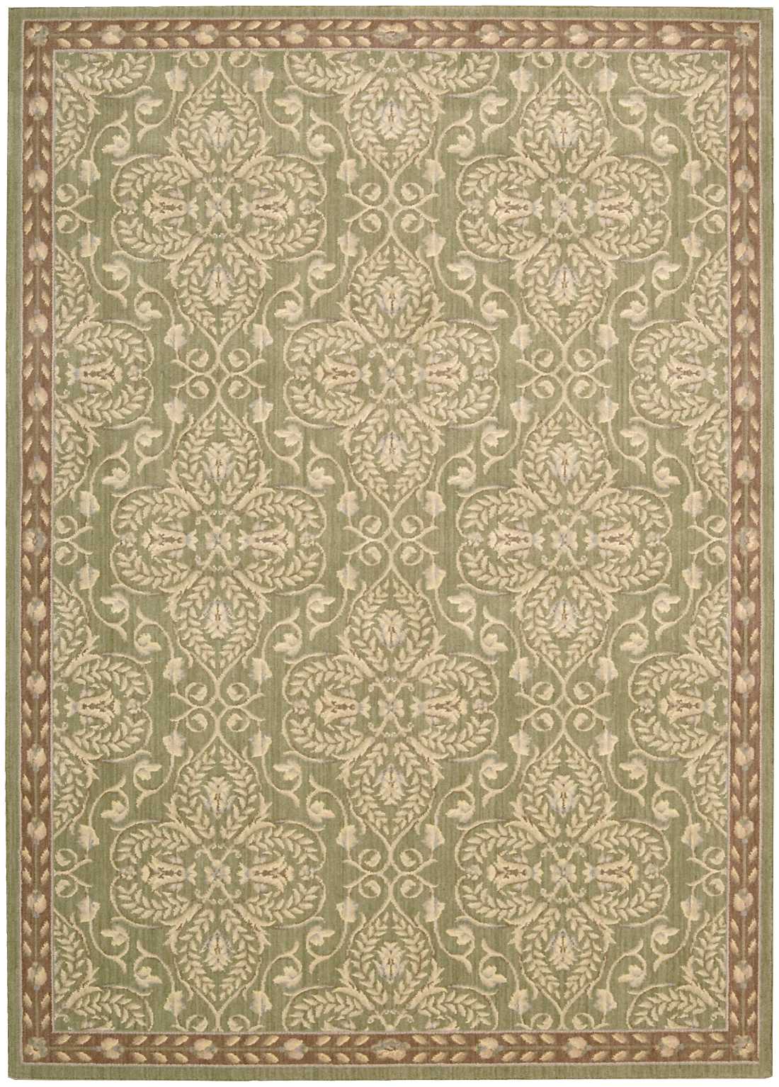 Nourison Home Riviera RI01 Green Traditional Loomed Rug