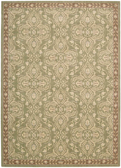 Nourison Home Riviera RI01 Green Traditional Loomed Rug