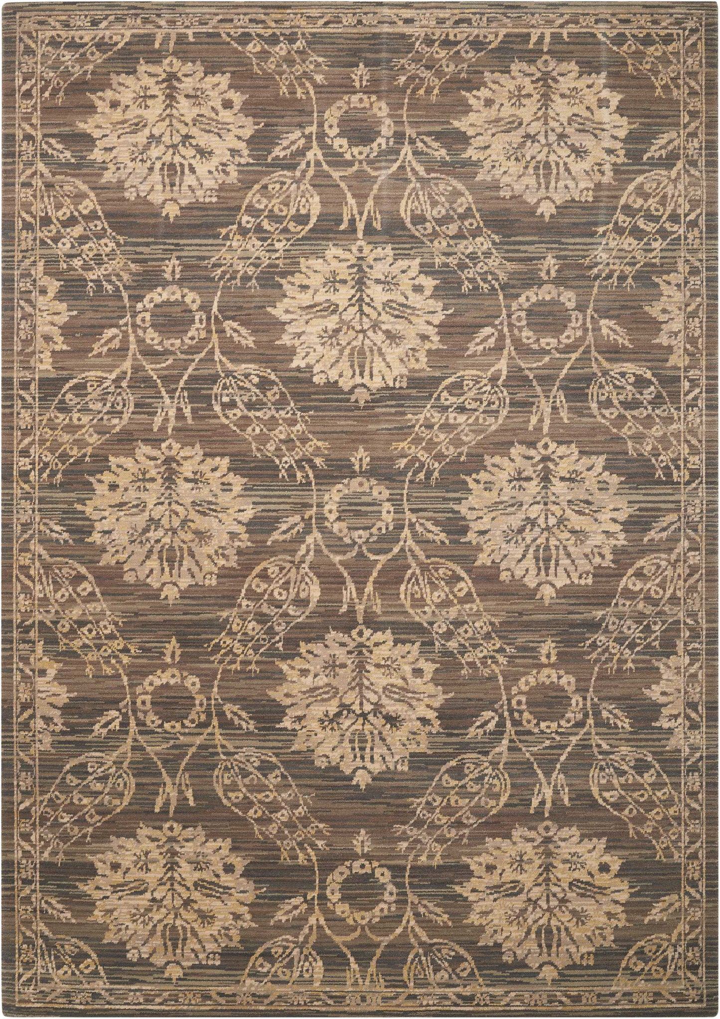 Nourison Home Silk Elements SKE31 Graphite Traditional Loomed Rug