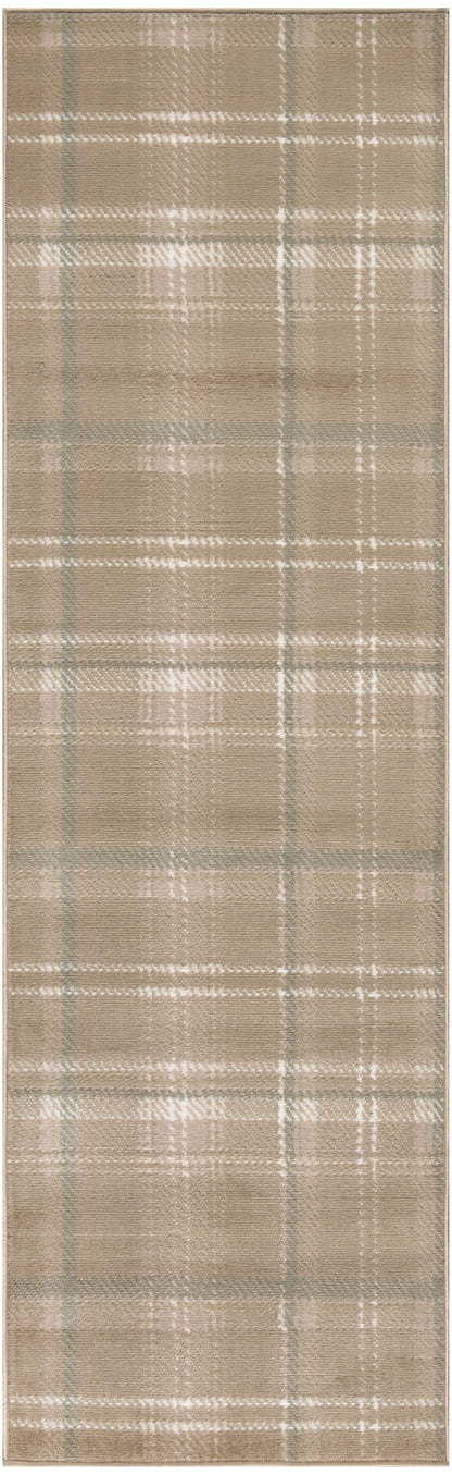 Nourison Home Grafix GRF03 Taupe Contemporary Power-loomed Rug