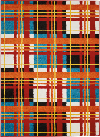 Nourison Home Oakdale  Red  Contemporary