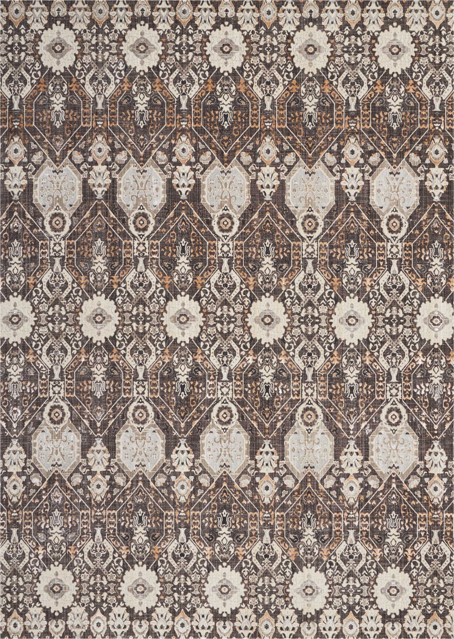 Nourison Home Silver Screen  Mocha Slate  Transitional