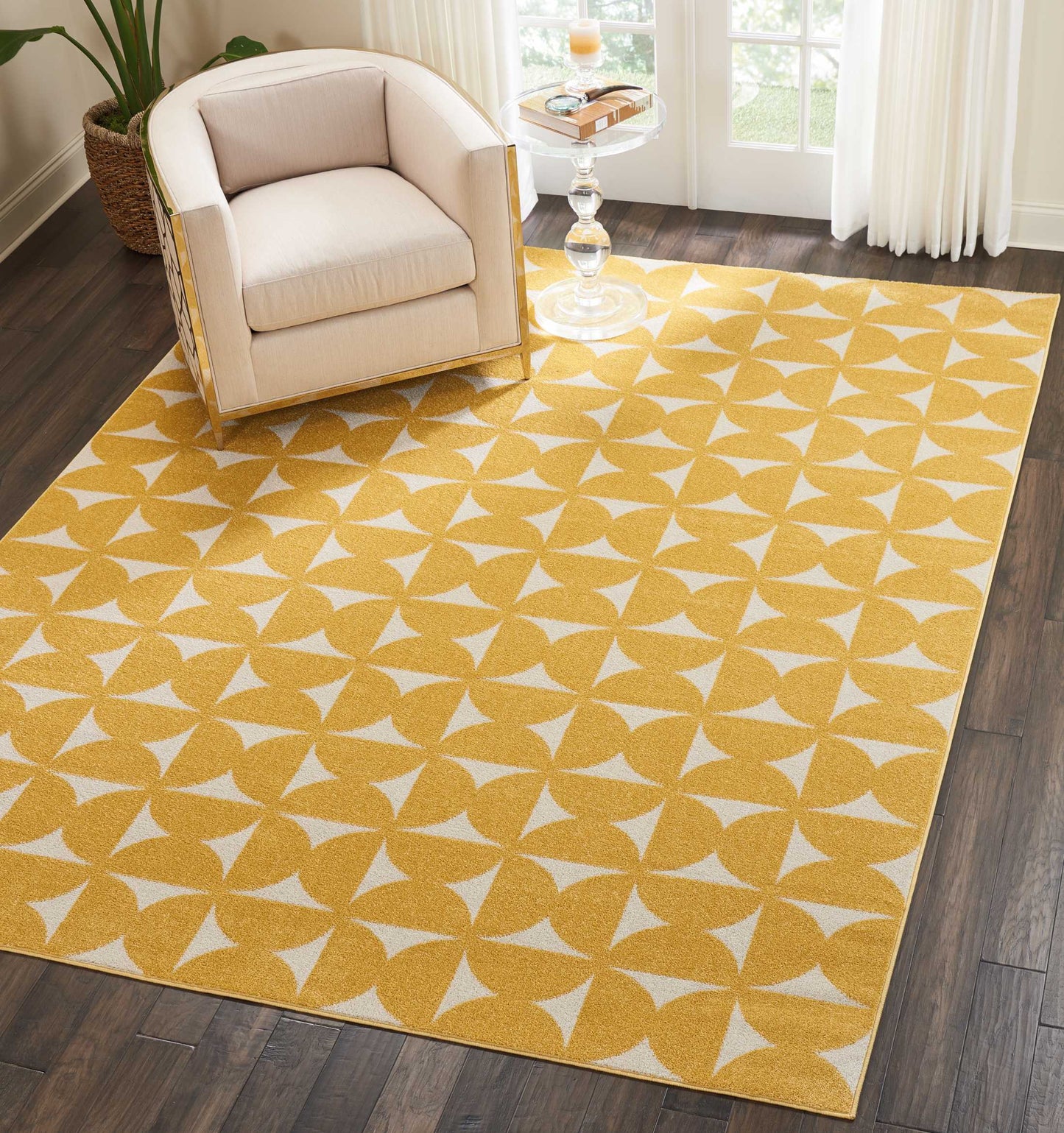 Nourison Home Harper  Yellow  Contemporary