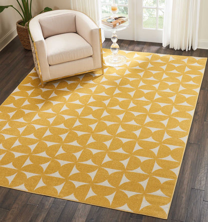 Nourison Home Harper  Yellow  Contemporary
