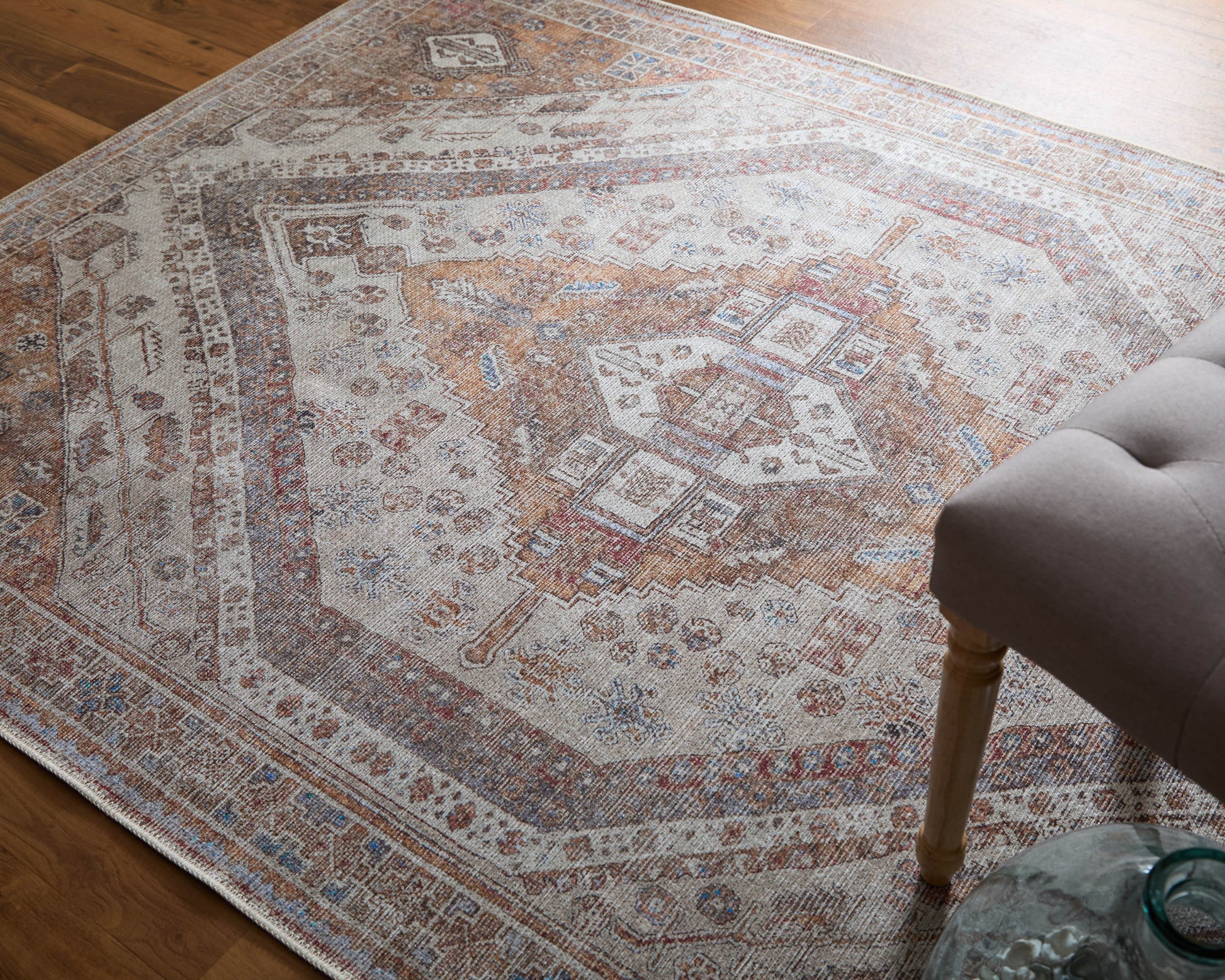 Feizy Percy  Tan  Transitional/Bohemian & Eclectic/Classic