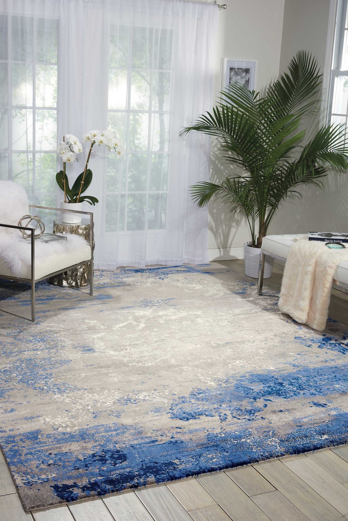 Nourison Home Twilight  Blue Grey  Contemporary