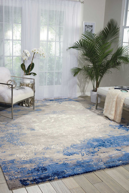 Nourison Home Twilight  Blue Grey  Contemporary