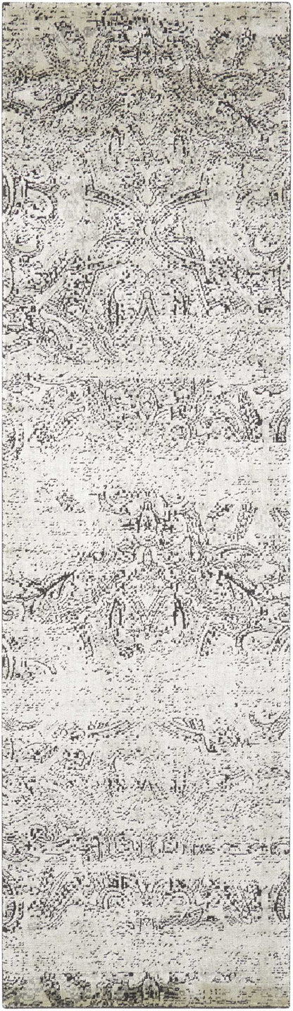 Nourison Home Luminance LUM11 Ivory Black Transitional Loomed Rug