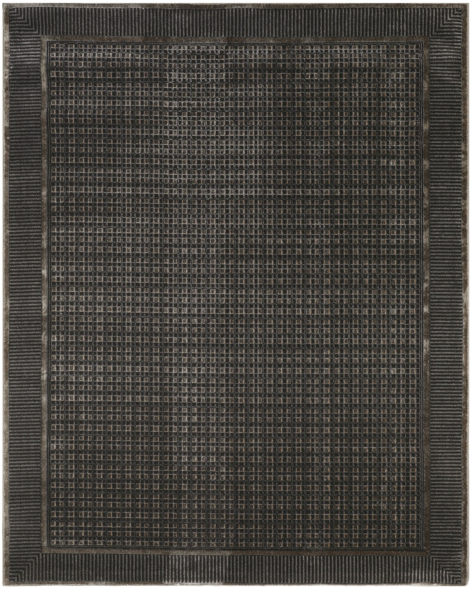 Nourison Home Nordic  Black Taupe  Contemporary