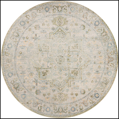 Nourison Home Astra Machine Washable ASW12 Blue Green Traditional Power-loomed Rug
