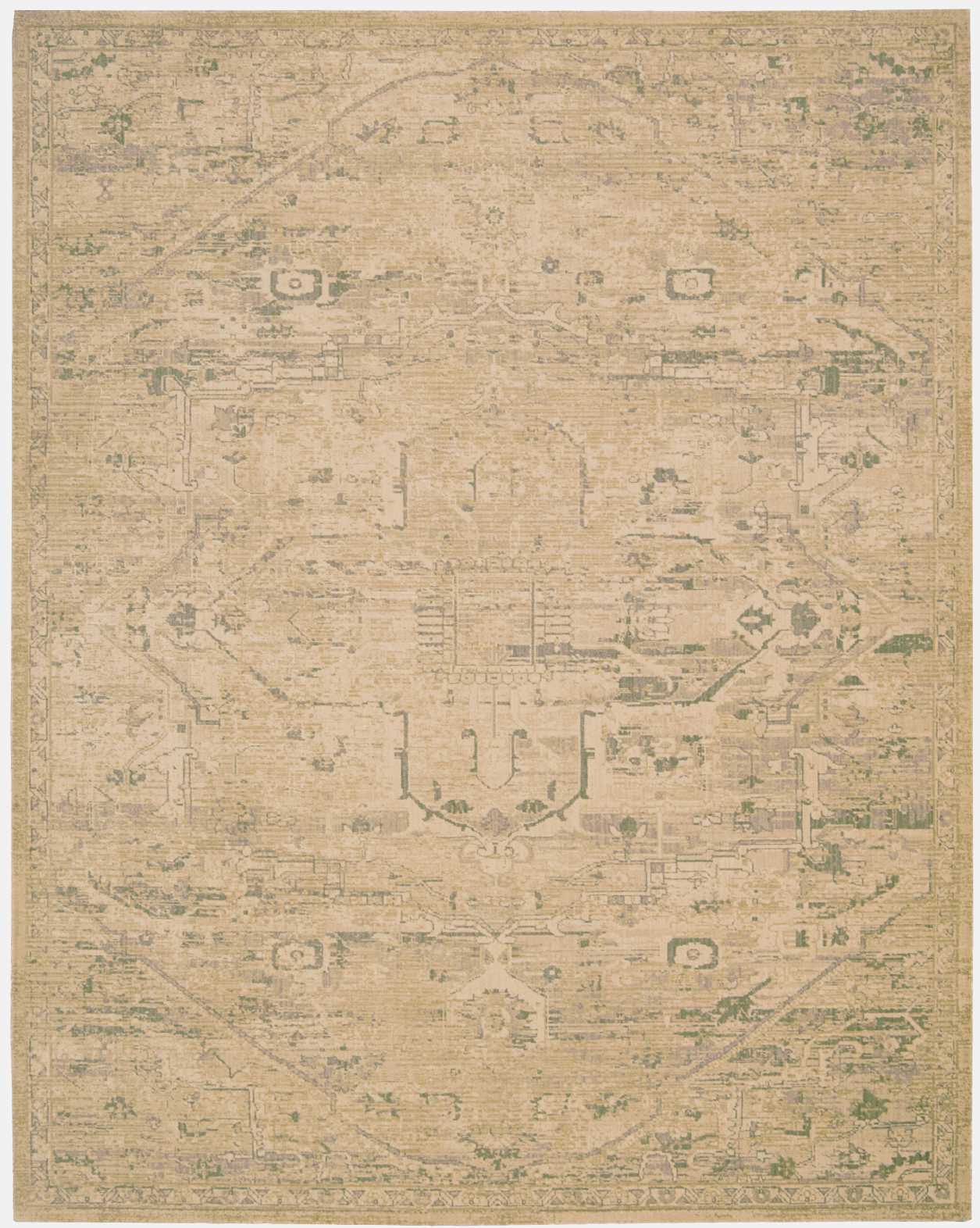 Nourison Home Silk Elements SKE14 Sand Traditional Loomed Rug