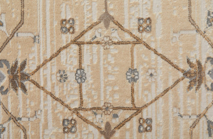 Feizy Celene  Beige Gray Traditional/Luxury & Glam/Vintage