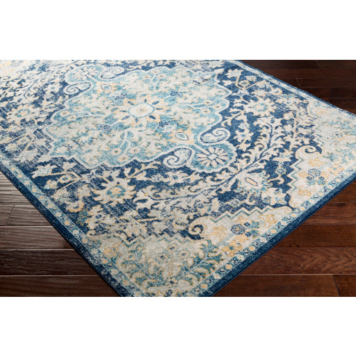 Surya Murat MUT-2320 Ink Blue Traditional  Rug