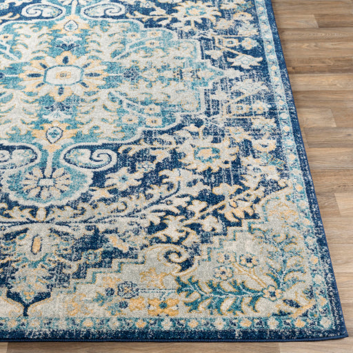 Surya Murat MUT-2320 Ink Blue Traditional  Rug