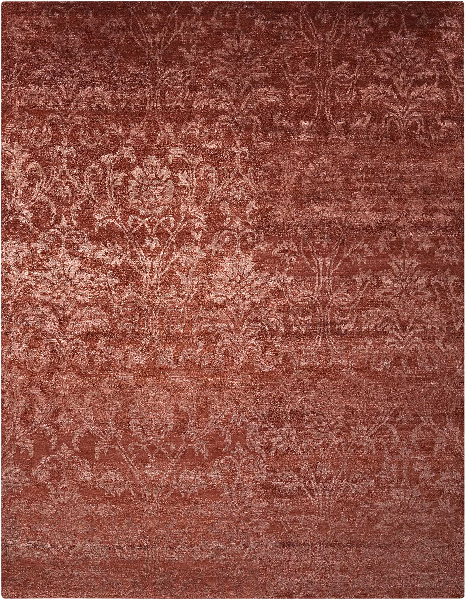 Nourison Home Silk Shadows  Rust  Contemporary