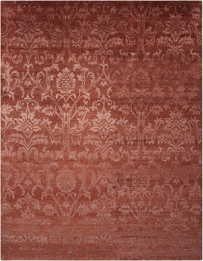 Nourison Home Silk Shadows  Rust  Contemporary