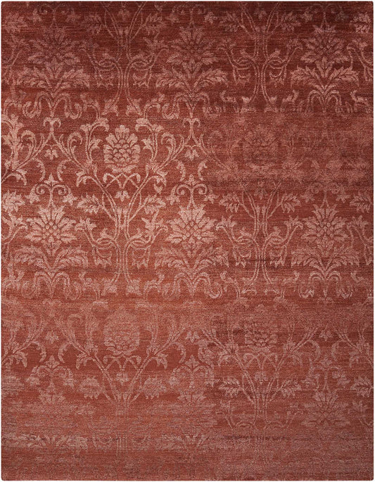 Nourison Home Silk Shadows  Rust  Contemporary