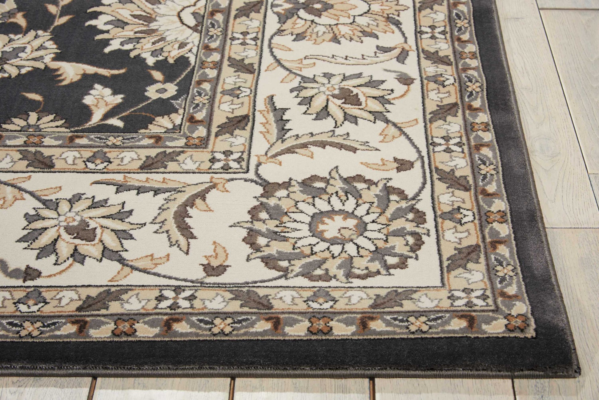 Nourison Home Persian Crown  Charcoal Ivory  Traditional