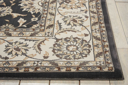 Nourison Home Persian Crown  Charcoal Ivory  Traditional