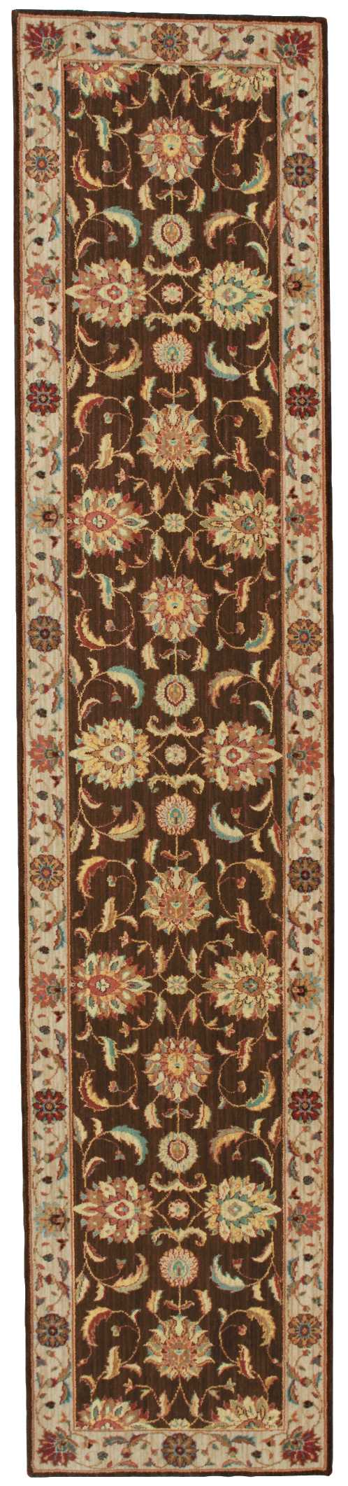 Nourison Home Living Treasures LI04 Brown Traditional Loom-woven Rug