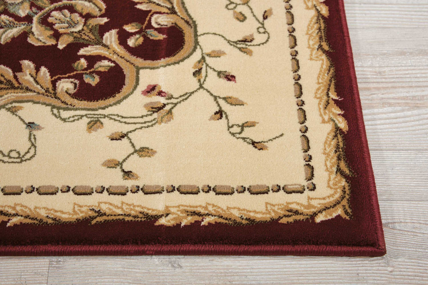 Nourison Home Bordeaux  Burgundy  Traditional