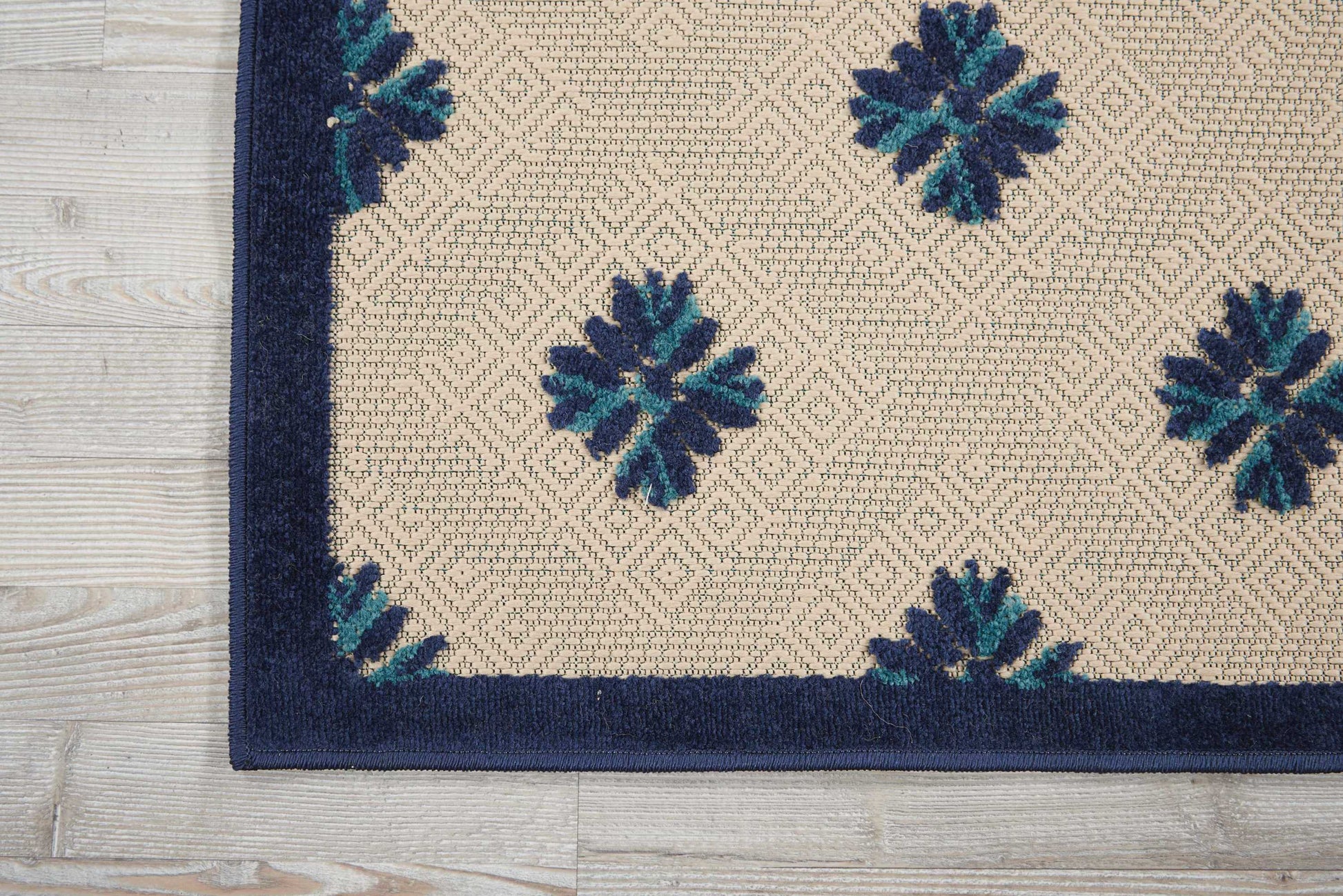 Nourison Home Aloha  Navy  Contemporary