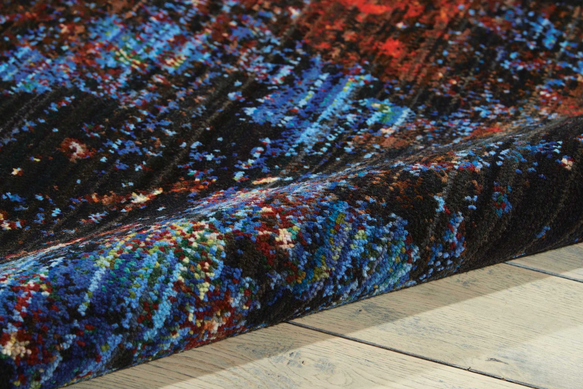 Nourison Home Chroma  Red Flare  Contemporary