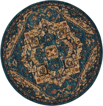 Nourison Home Nourison 2020 NR206 Teal Traditional Loomed Rug