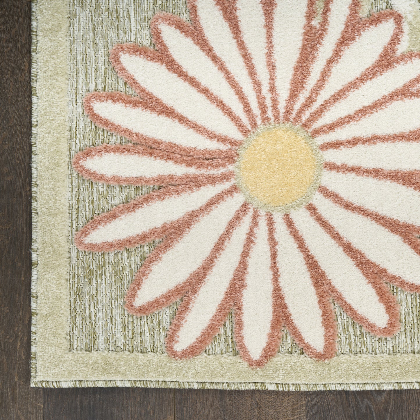 Nourison Home Aloha  Sage Rose  Contemporary