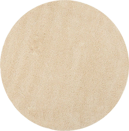 Nourison Home Malibu Shag MSG01 Cream Contemporary Power-loomed Rug