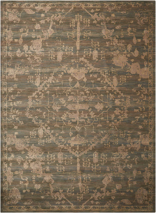 Nourison Home Silk Elements  Azure  Traditional