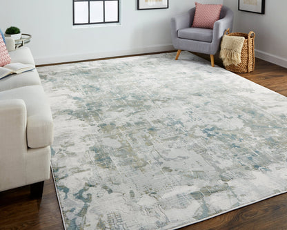 Feizy Atwell 3146F Silver Transitional/Industrial/Casual Machine Woven Rug - Rugs - Feizy - Atlanta Designer Rugs