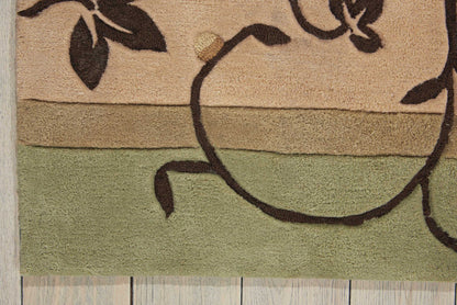Nourison Home Contour  Green  Contemporary