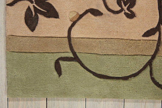 Nourison Home Contour  Green  Contemporary