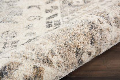 Nourison Home Fusion  Cream Grey  Traditional