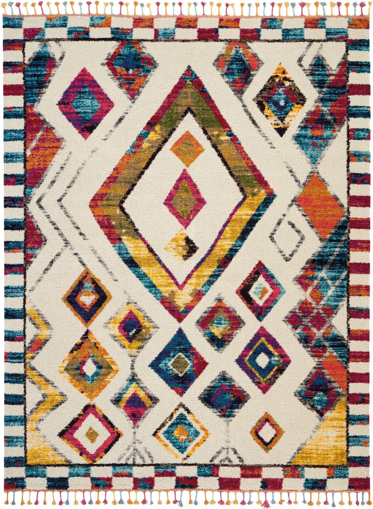 Nourison Home Nomad NMD02 Ivory Multicolor Transitional Power-loomed Rug