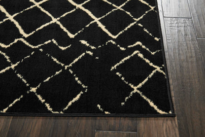 Nourison Home Grafix  Black  Contemporary